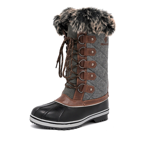 Women's mid calf winter boots discount